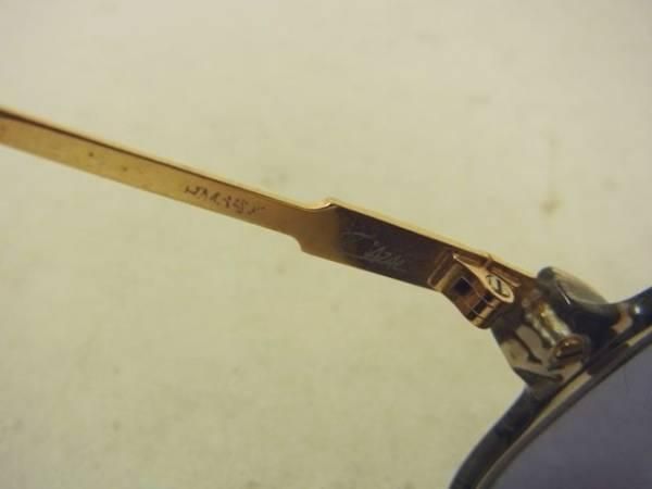 ビンテージ80sカザールCAZALサングラス金グレーマーブル ビンテージ80sカザールCAZALサングラス金グレーマーブル