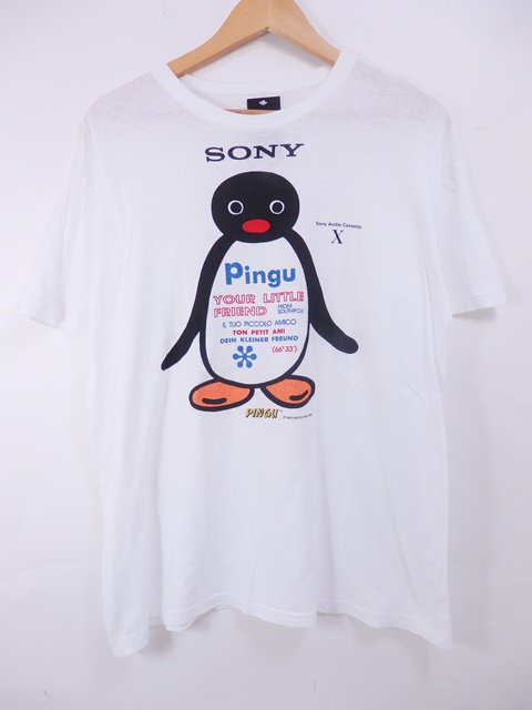 90s Sony ピングー 半袖 Tシャツ 白 ソニー Newjoke Online Store