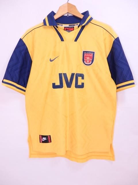 Uk製 90s Nike Arsenal F C 半袖 サッカーシャツ 黄m ユニフォーム ナイキ アーセナル Newjoke Online Store