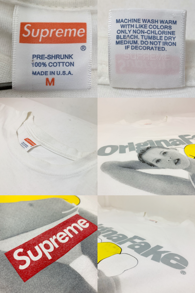 08SS SUPREME × ORIGINAL FAKE 代官山10周年記念 Kate Moss Tee (WHITE