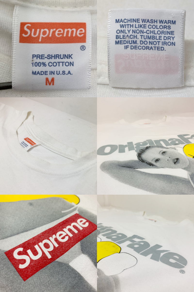 08SS SUPREME × ORIGINAL FAKE 代官山10周年記念 Kate Moss Tee (WHITE ...