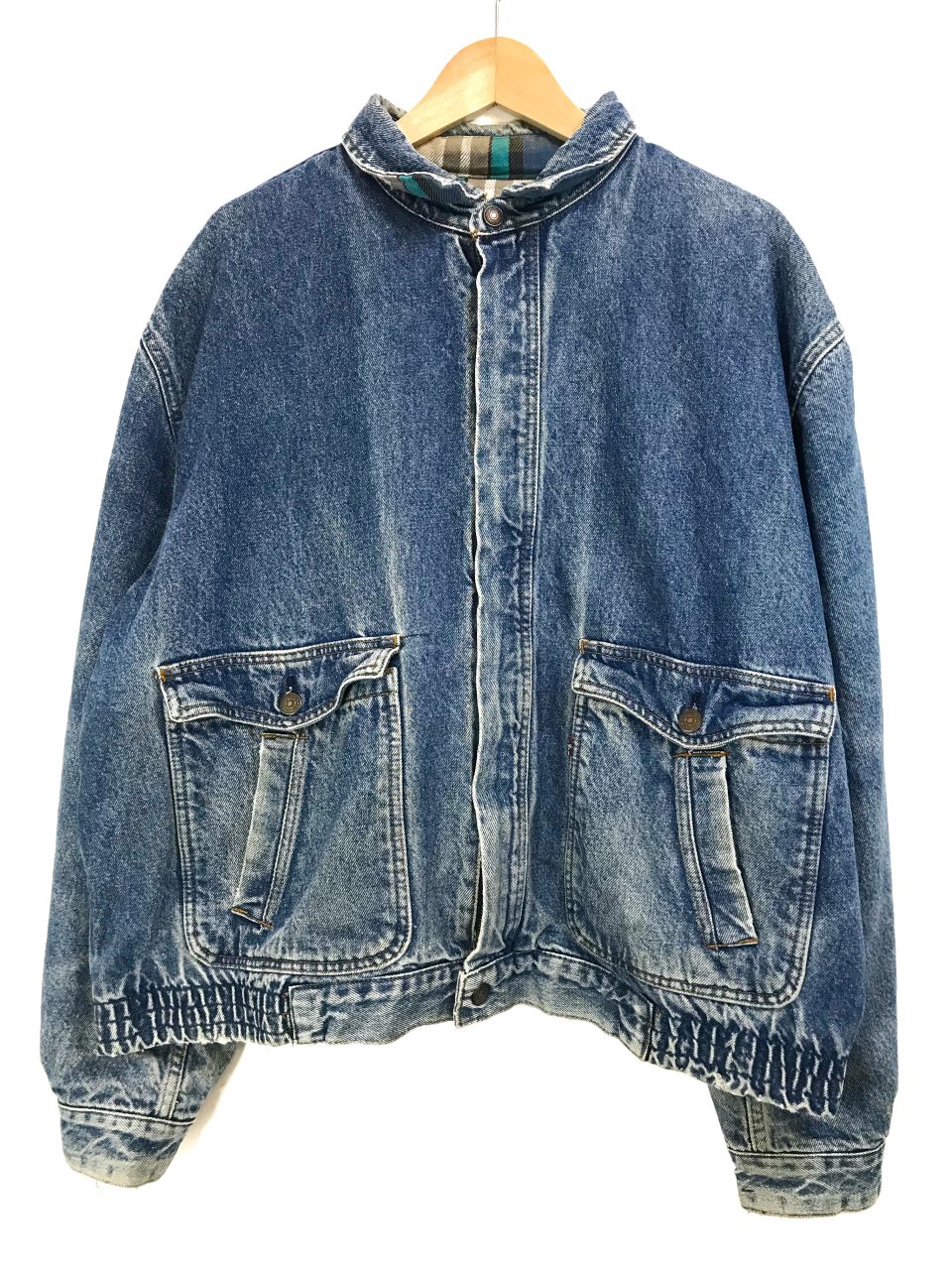 80s Levi's Flannel Lined Denim Jacket 75069-0214 ブルー XL