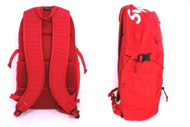 16SS SUPREME Tonal Backpack Box Logo Denier Cordura (RED