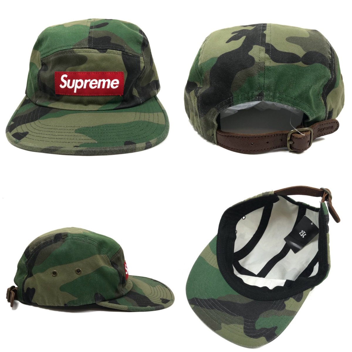 15SS SUPREME Military Painted Camo Camp Cap 迷彩 シュプリーム ...