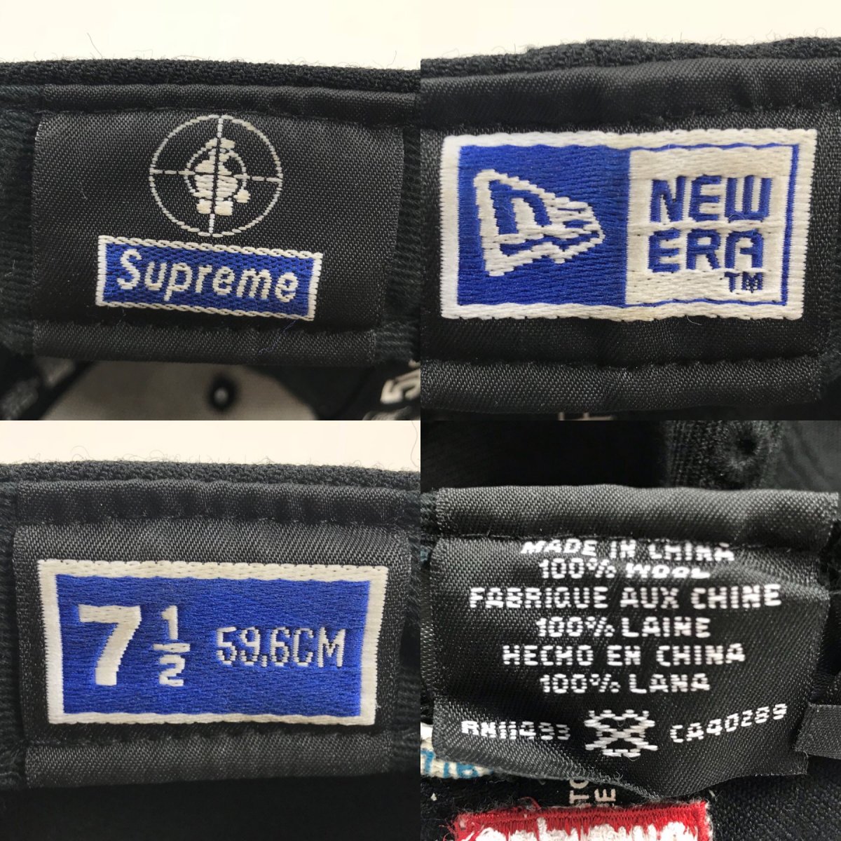 06SS SUPREME × PUBLIC ENEMY × NEW ERA Target Logo Cap BLACK