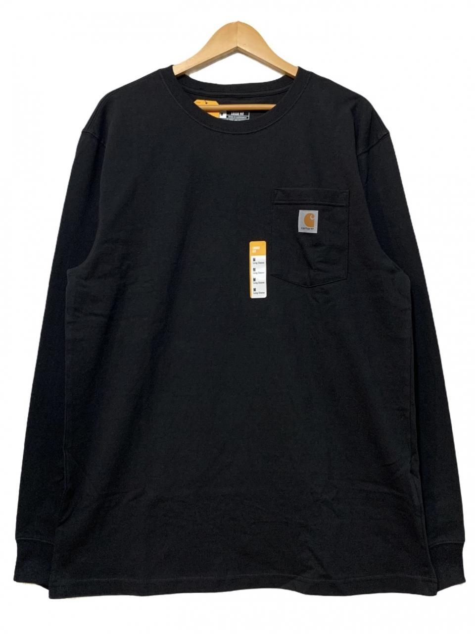 新品 US企画 Carhartt Pocket L/S Tee (BLACK) カーハート ポケット付 長袖 Tシャツ ロンT ポケT 無地T 黒  ブラック - NEWJOKE ONLINE STORE