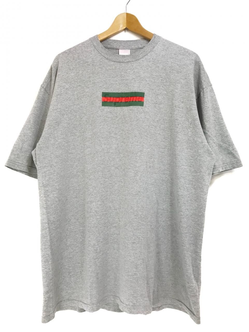 00SS SUPREME Gucci Box Logo S/S Tee (GREY) XL シュプリーム グッチ