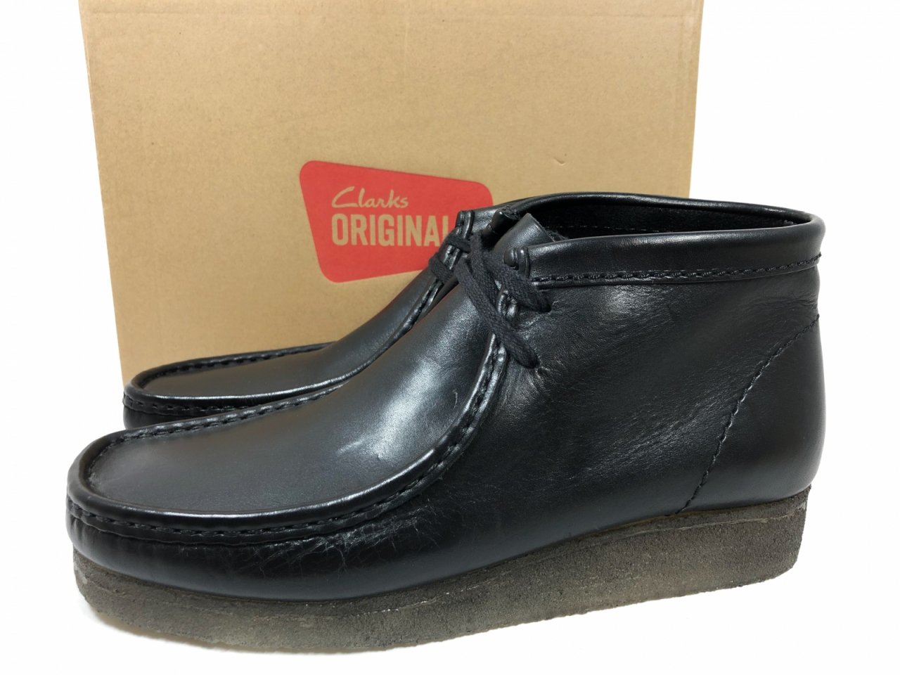 クラークス ワラビーブーツ 黒 27.5cm 新品未使用 clarks 42.5