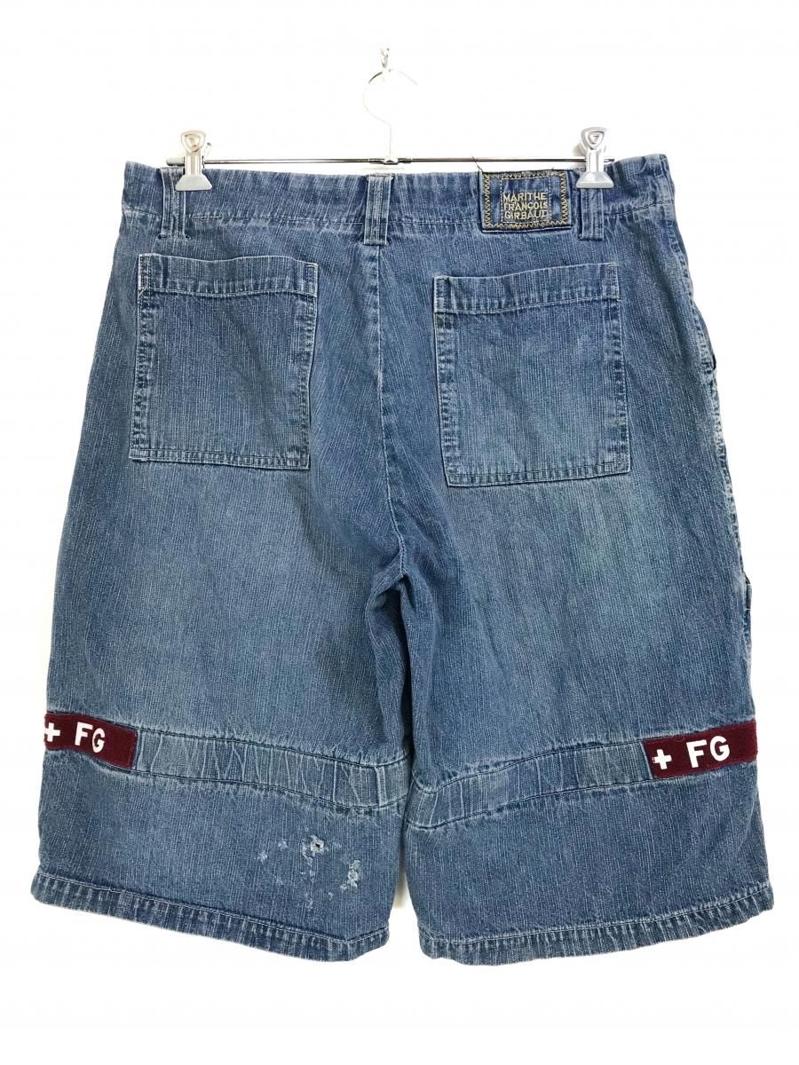 90s MARITE ＋ FRANCOIS GIRBAUD Denim Shuttle Shorts #15 青