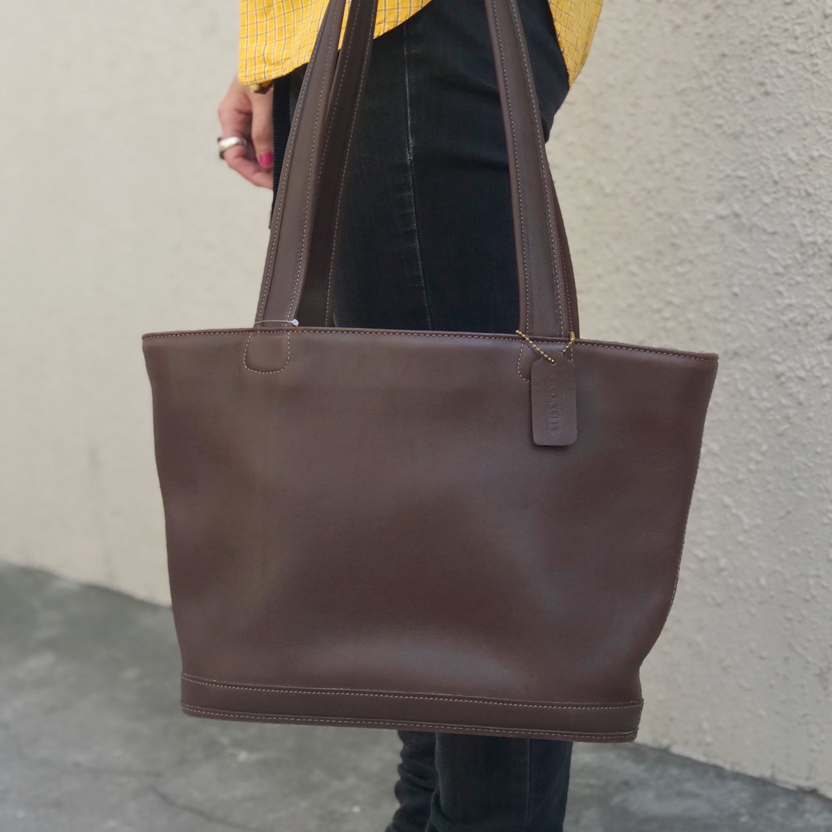 USA製 OLD COACH Leather Tote Bag #10 (BROWN) オールドコーチ レザー