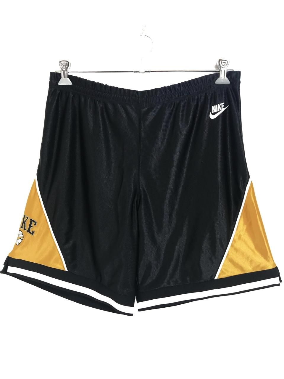 90s NIKE Game Shorts 黒黄 M 銀タグ ナイキ バスパン ショーツ 90s NIKE Game Shorts 黒黄 M 銀タグ ナイキ バスパン ショーツ