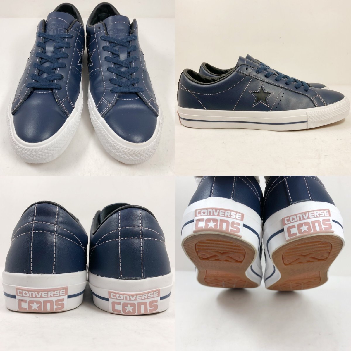 US企画 CONVERSE CONS ONE STAR PRO US8.5/27.0 紺 コンバース コンズ ワンスター プロ レザー -  NEWJOKE ONLINE STORE