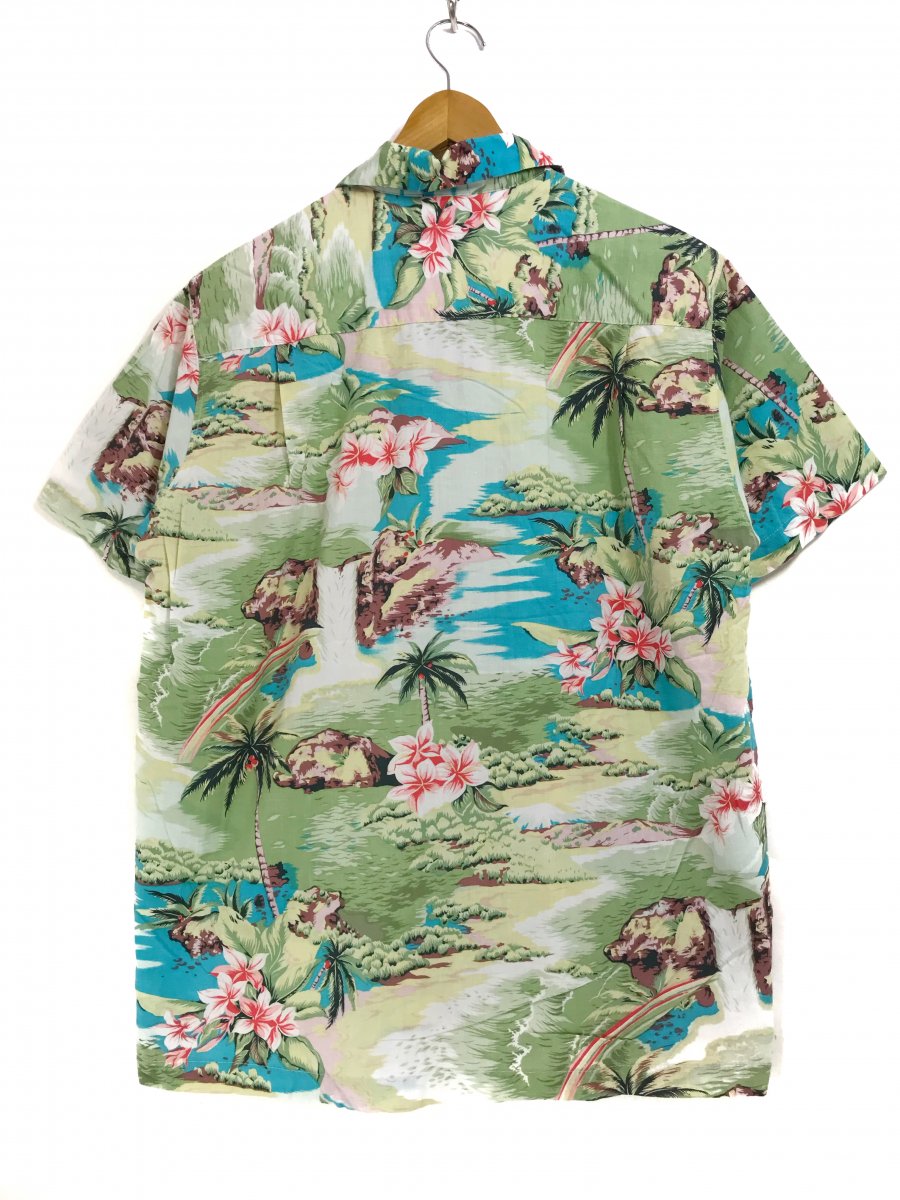 USA製 Deadstock s STUSSY Cotton Aloha Shirts #2 M デッドストック