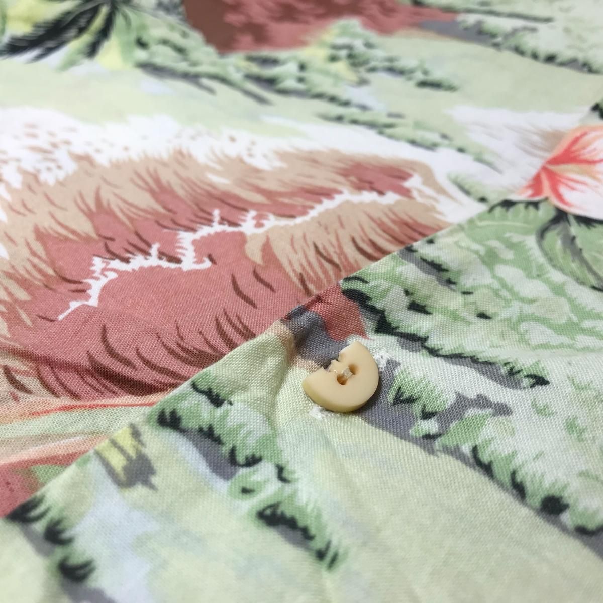 USA製 Deadstock 90s STUSSY Cotton Aloha Shirts #6 L デッド USA製 Deadstock 90s STUSSY Cotton Aloha Shirts #6 L デッド