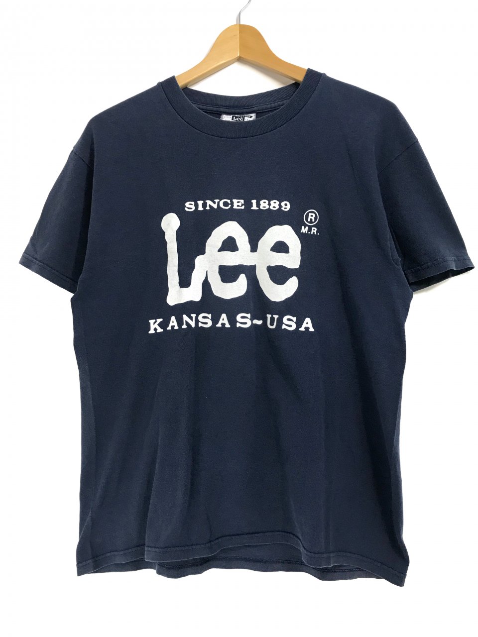 USA製 90s Lee Logo S/S Tee 紺 M リー ロゴ 半袖 Tシャツ ロゴT デカロゴ - NEWJOKE ONLINE STORE