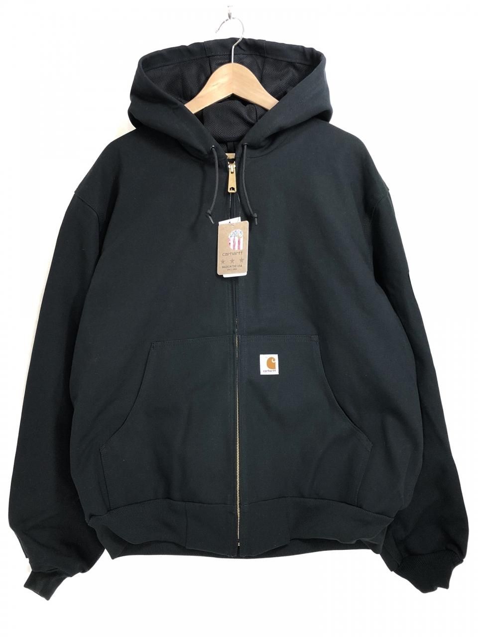 新品 US企画 Carhartt Thermal Lined Duck Active Jacket (BLACK 
