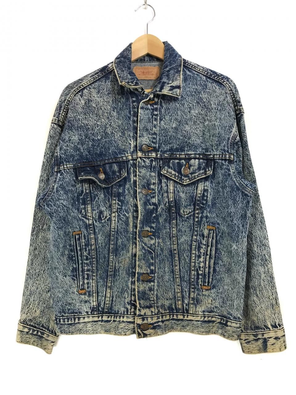 USA製 90s Levi's 70507-0520 Chemical Wash Denim Jacket 薄青 S