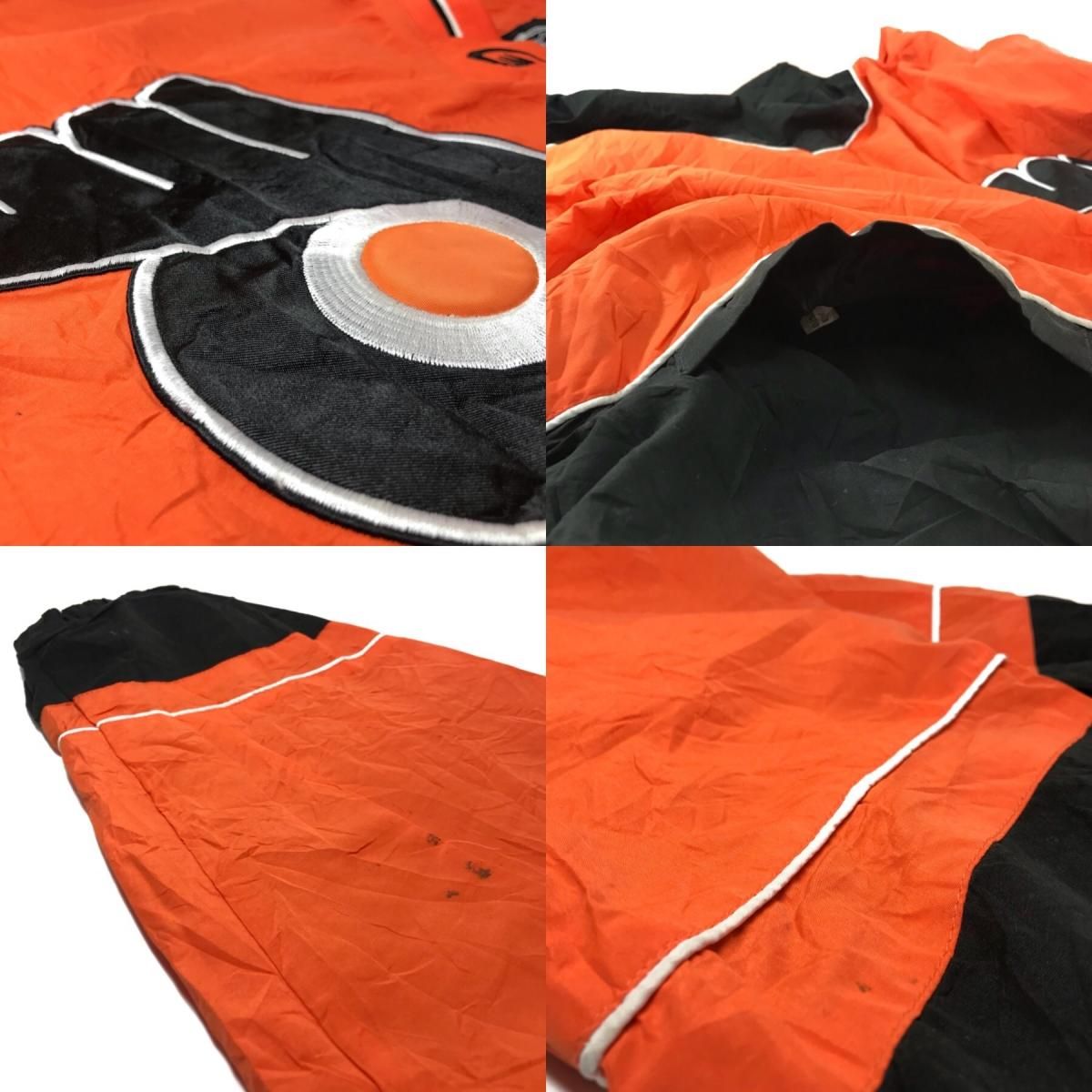 NHL Philadelphia Flyers Nylon Pullover Jacket オレンジ黒 XXL NHL Philadelphia Flyers Nylon Pullover Jacket オレンジ黒 XXL