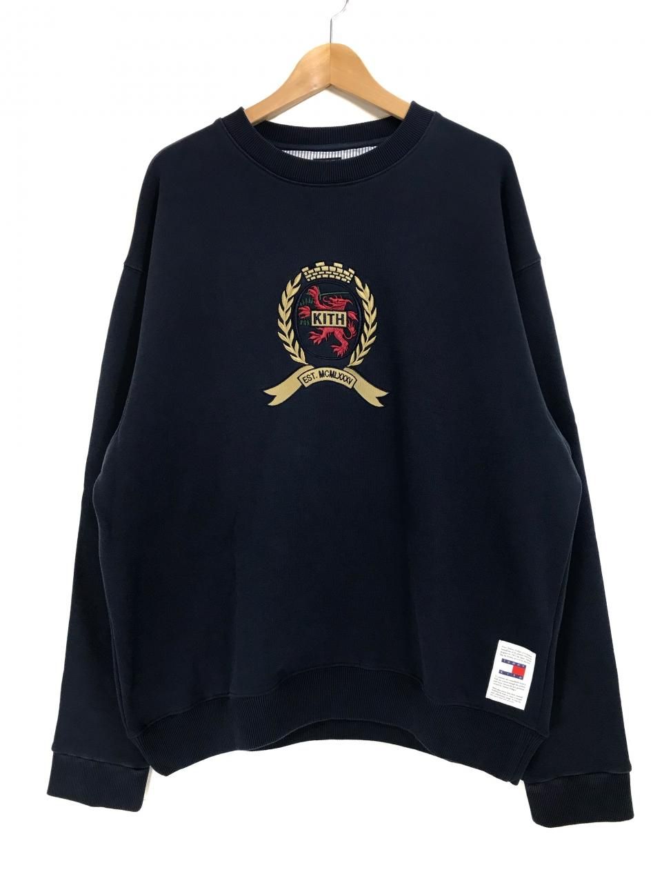 KITH × TOMMY HILFIGER CREST CREWNECK (NAVY) キース キス トミー