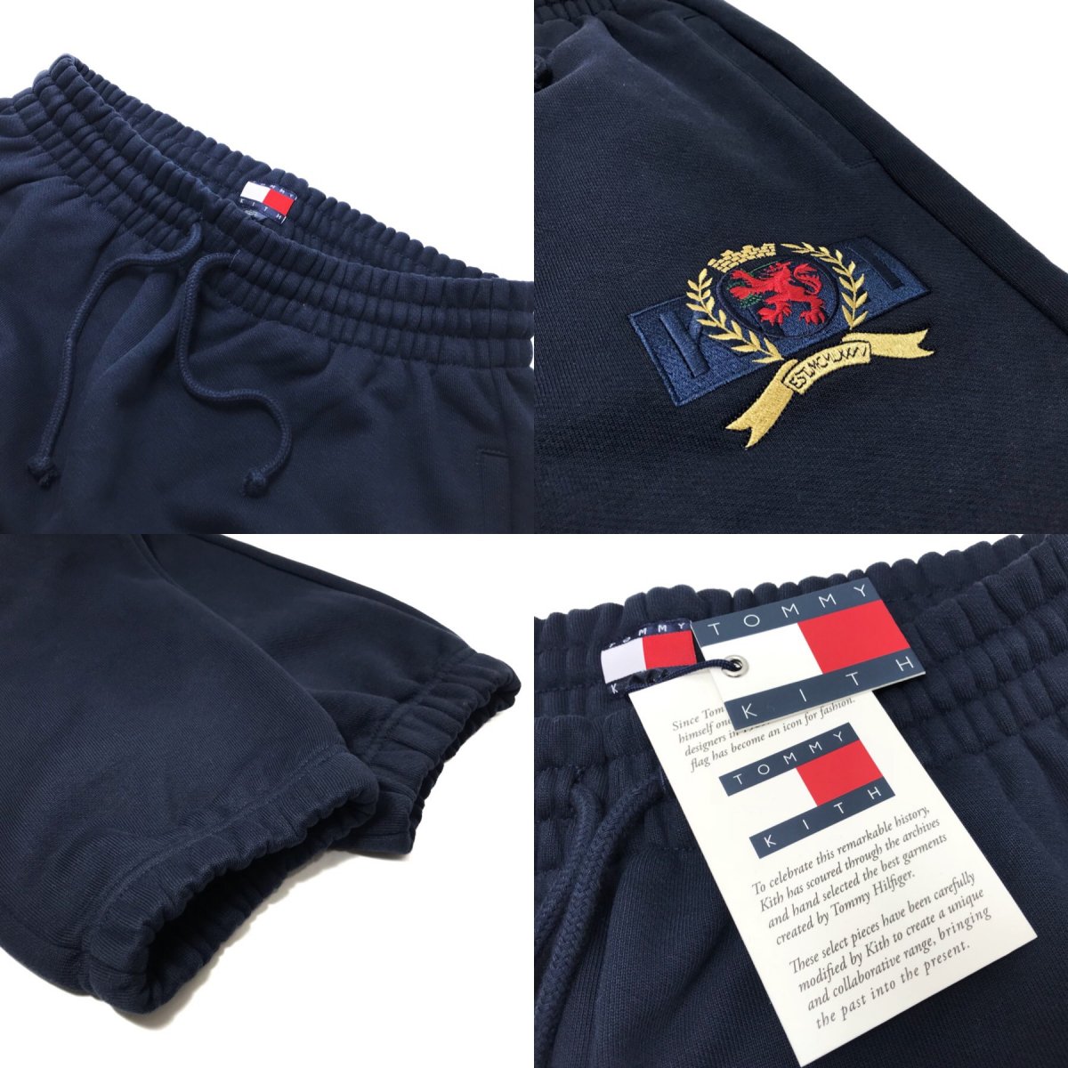 KITH × TOMMY HILFIGER CREST FLEECE PANT (NAVY) キース キス トミー 