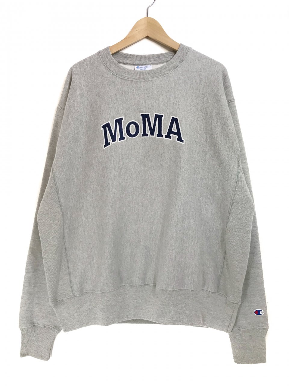 新品 Champion × MoMA Limited Edition Reverse Weave Sweatshirt (GREY) チャンピオン  モマ リバースウィーブ スウェット 灰 コラボ NEWJOKE ONLINE STORE