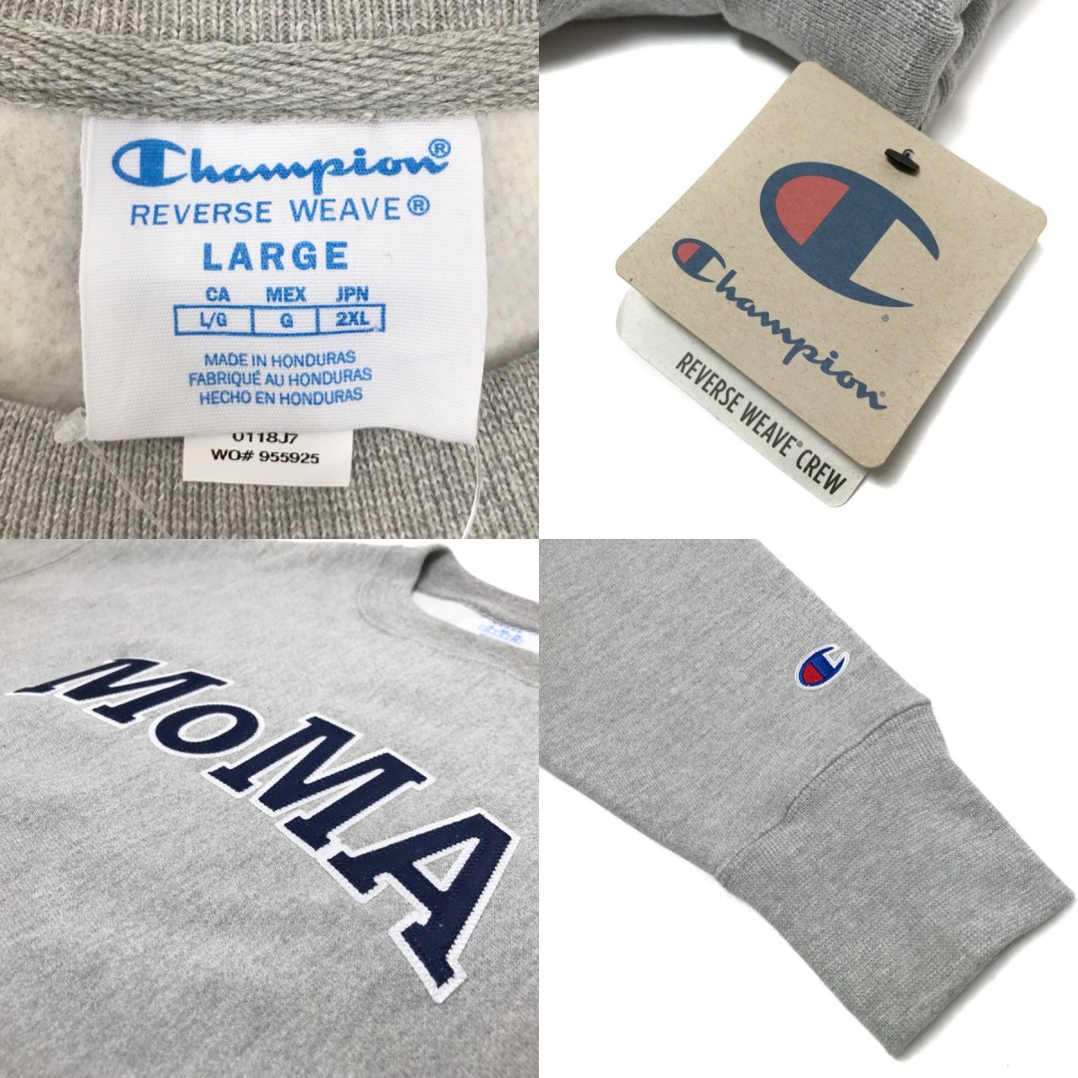 新品 Champion × MoMA Limited Edition Reverse Weave Sweatshirt 