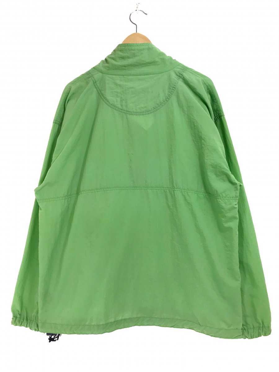 90s OLD GAP Half-Zip Nylon Pullover Jacket 黄緑 M オールドギャップ 