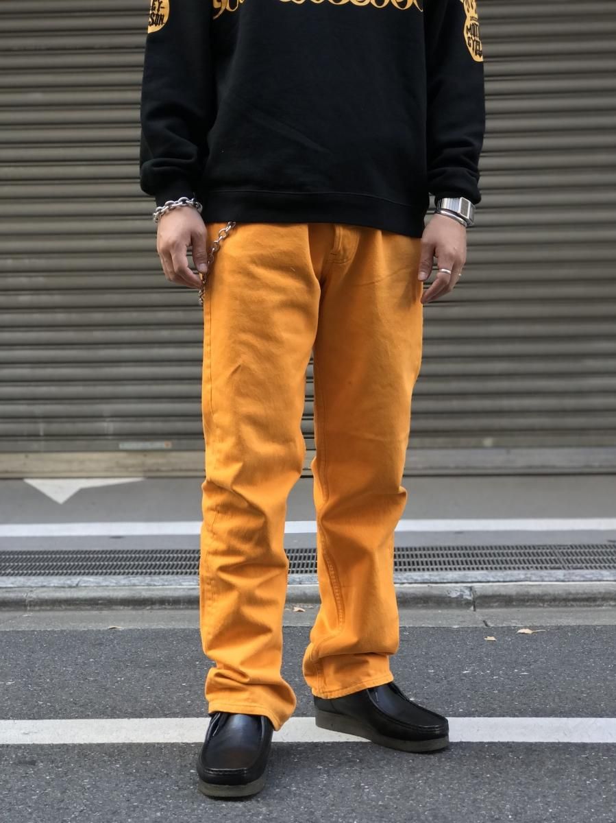 USA製 Levi's 501 Over Dyed Denim Pants 黄 W34×L32 リーバイス USA製 Levi's 501 Over Dyed Denim Pants 黄 W34×L32 リーバイス