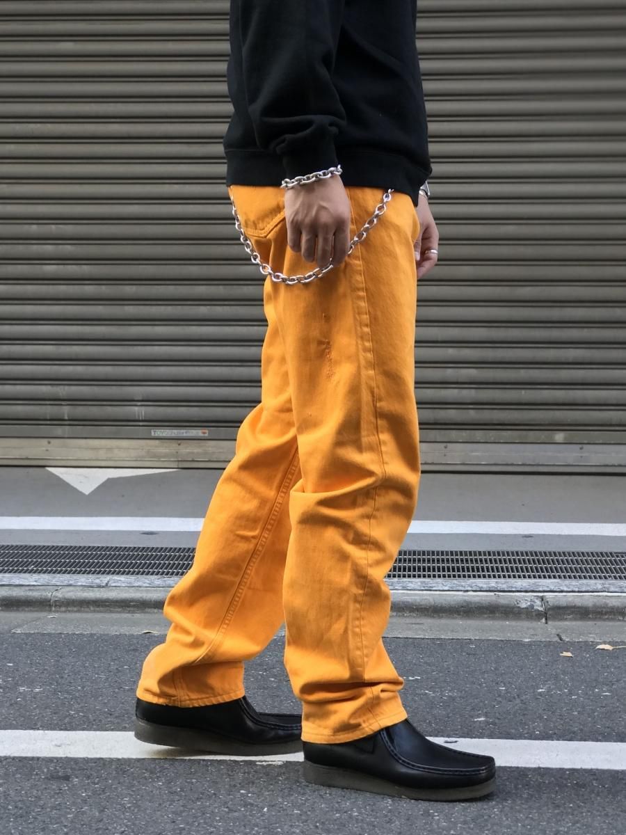 USA製 Levi's 501 Over Dyed Denim Pants 黄 W34×L32 リーバイス USA製 Levi's 501 Over Dyed Denim Pants 黄 W34×L32 リーバイス