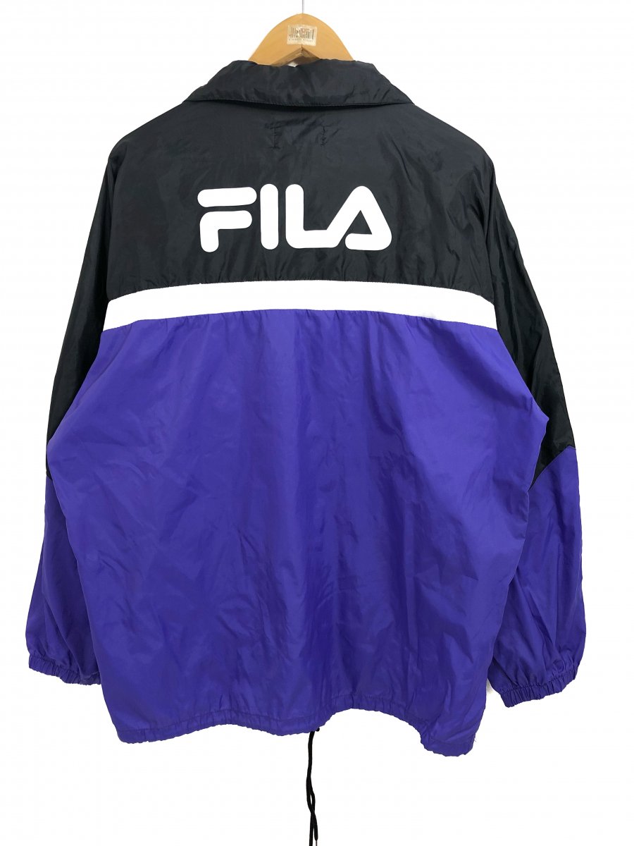 90s FILA フィラ ハーフジップ ハーフジップ ナイロンジャケット