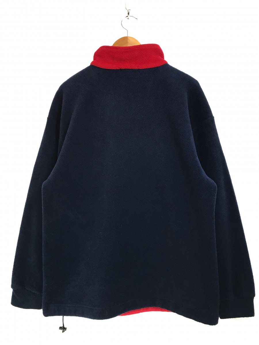 USA製 90s~00s NAUTICA Half-Zip Pullover Fleece Jacket 赤紺 L 