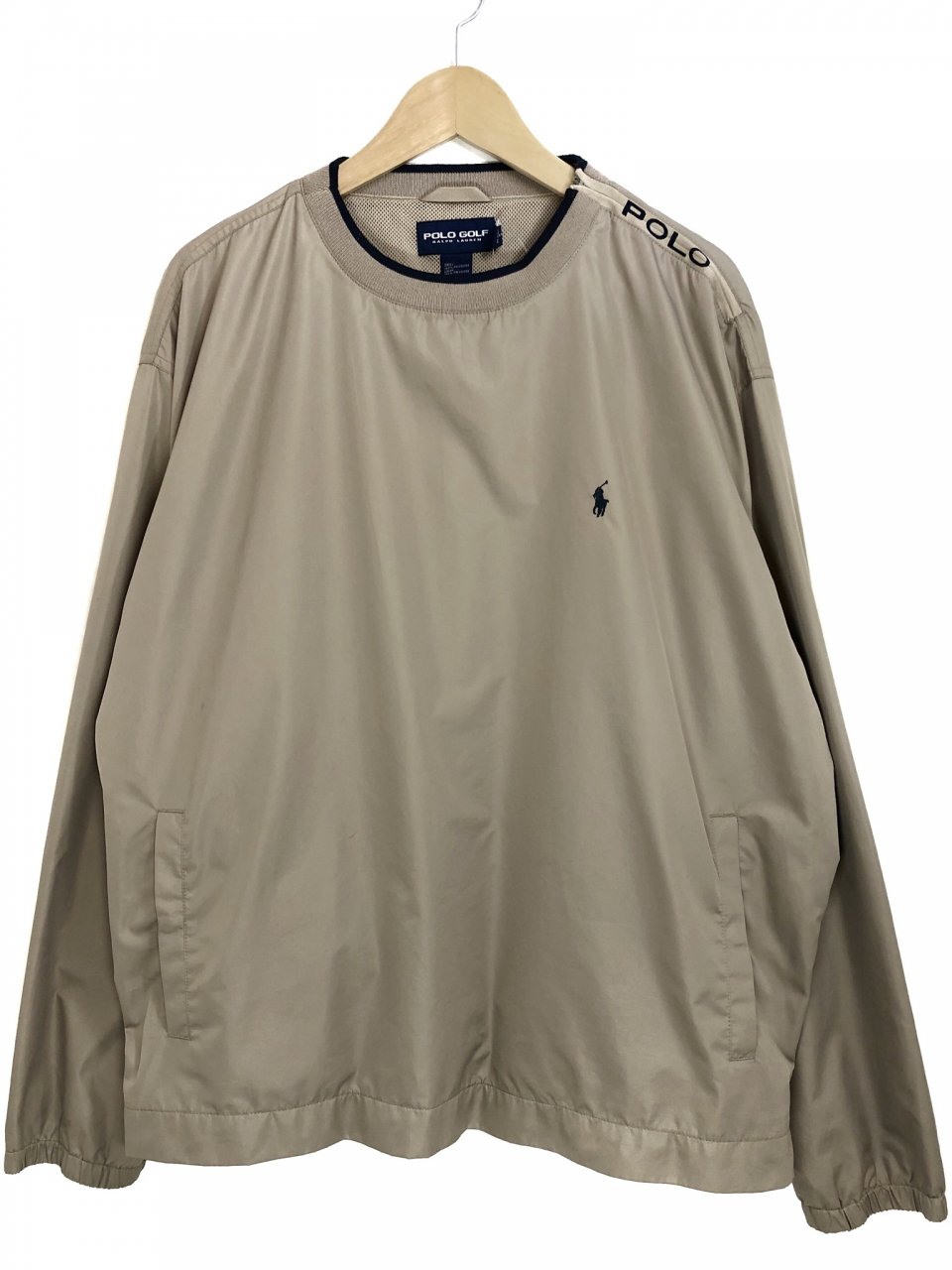 POLO GOLF Nylon Pullover Jacket ベージュ XL ポロゴルフ ナイロン