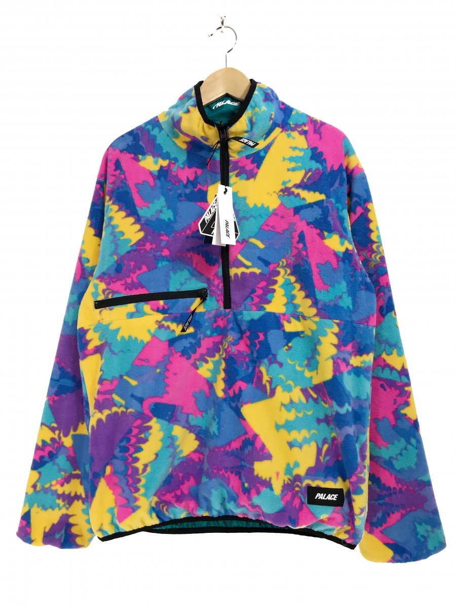 新品 17AW PALACE SKATEBOARDS WAPPER REVERSIBLE FLEECE (TEAL/MULTI