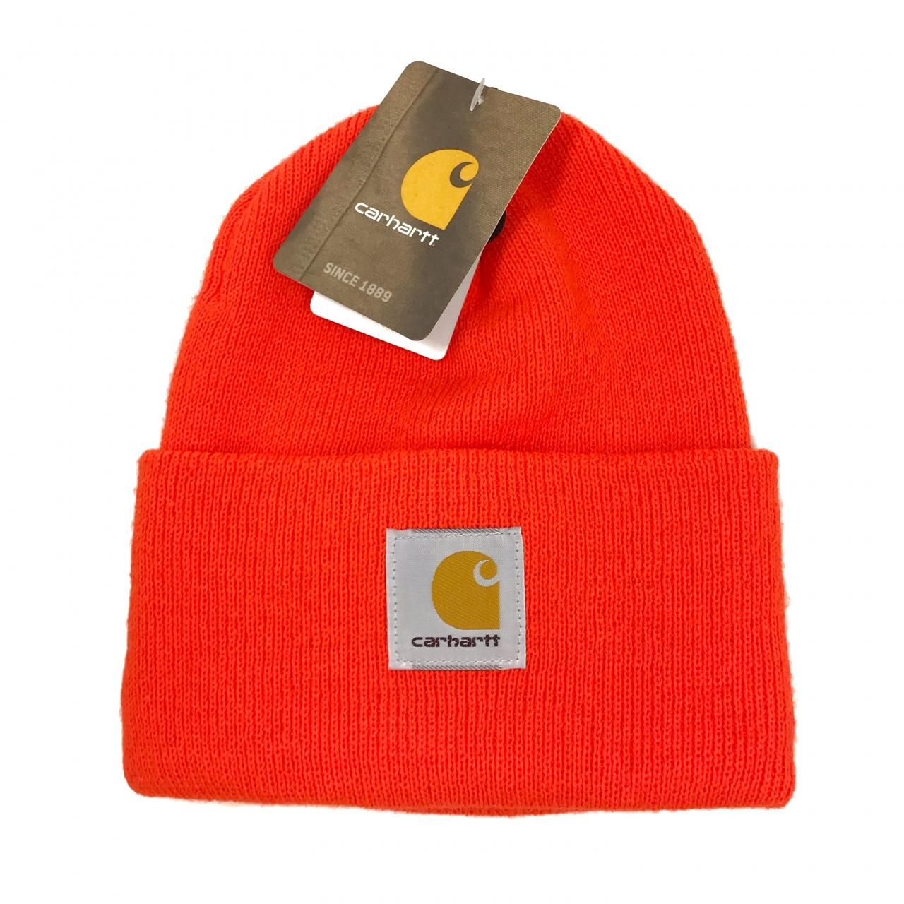 新品 Us企画 Carhartt Acrylic Watch Hat Brite Orange カーハート アクリル ニットキャップ ブライトオレンジ 蛍光オレンジ A18 Newjoke Online Store