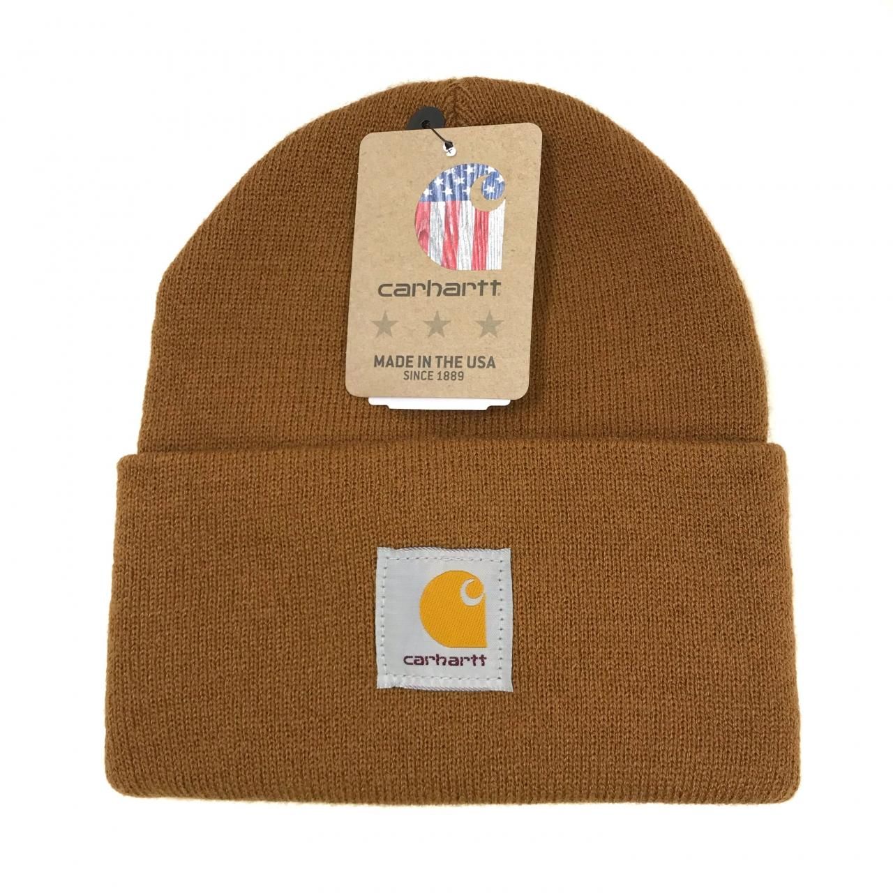 新品 Us企画 Carhartt Acrylic Watch Hat Carhartt Brown カーハート アクリル ニットキャップ カーハートブラウン 茶 A18 Newjoke Online Store