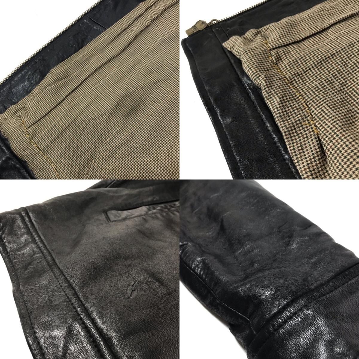 Polo Ralph Lauren Leather Drizzler Jacket 黒 XL ポロ ラルフ Polo Ralph Lauren Leather Drizzler Jacket 黒 XL ポロ ラルフ