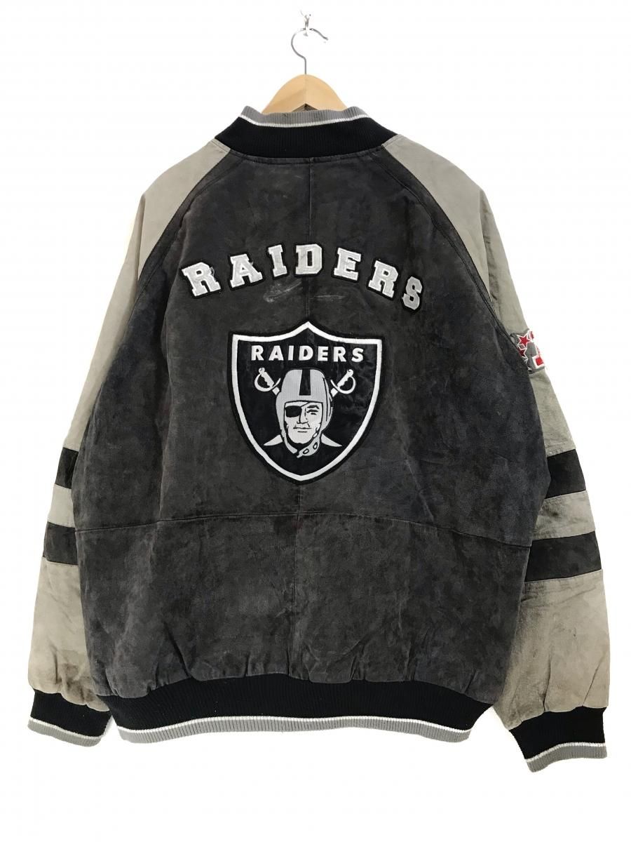 NFL RAIDERS Suede Leather Jacket スエード汚れはありますが雰囲気抜群1着