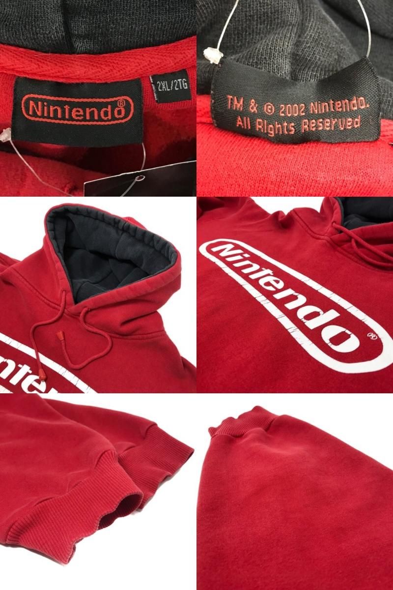 00s Nintendo Logo Pullover Hoodie 赤 2xl 任天堂 ニンテンドー ロゴ パーカー プルオーバー レッド 企業物 Newjoke Online Store