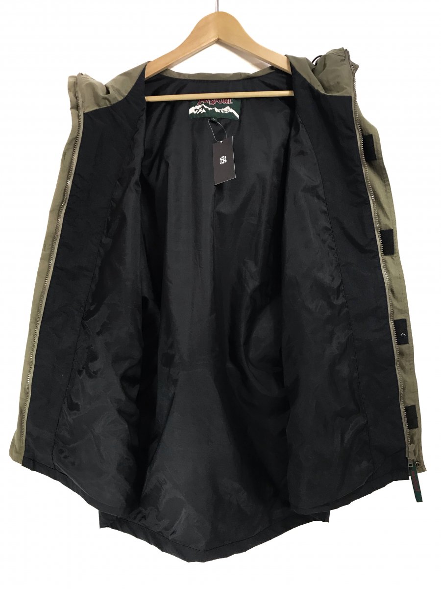 90s JANSPORT Nylon Mountain Jacket 黒オリーブ L ジャンスポーツ ...
