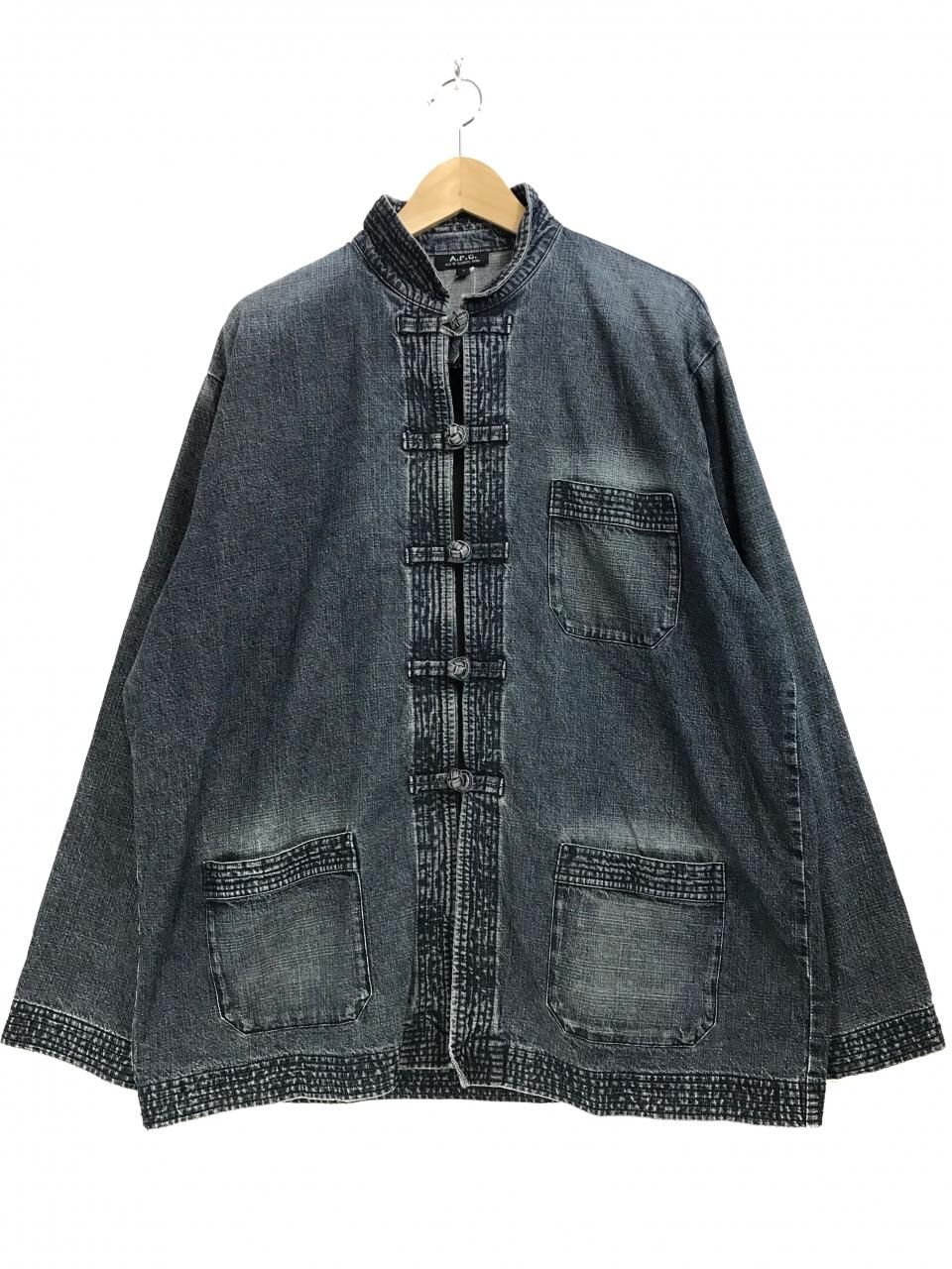 00s A.P.C Denim China Jacket インディゴ 3 アーペーセー デニム ...