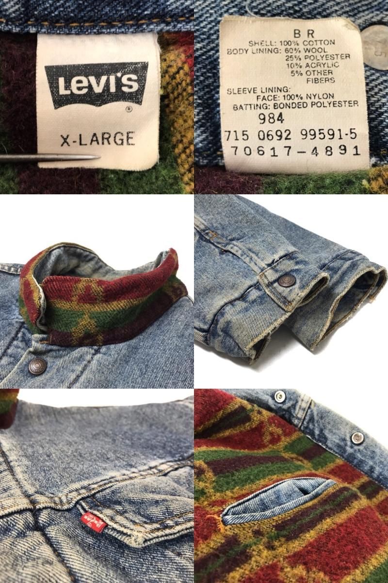 USA製 90s Levis 70617-4891 Native Blanket Denim Jacket XL USA製 90s Levis 70617-4891 Native Blanket Denim Jacket XL