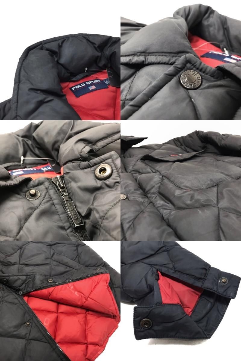 90s POLO SPORT Quilting Down Jacket 黒 M ポロスポーツ ラルフ 90s POLO SPORT Quilting Down Jacket 黒 M ポロスポーツ ラルフ