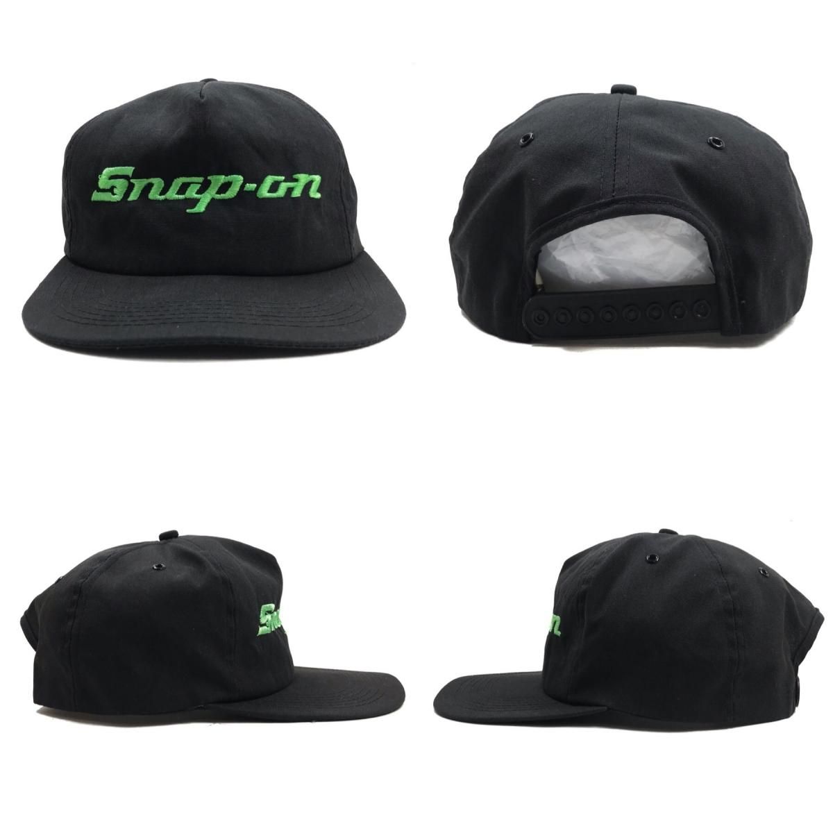 USA製 Snap-on Logo 5 Panel Nylon Cap 黒 スナップオン ロゴ USA製 Snap-on Logo 5 Panel Nylon Cap 黒 スナップオン ロゴ