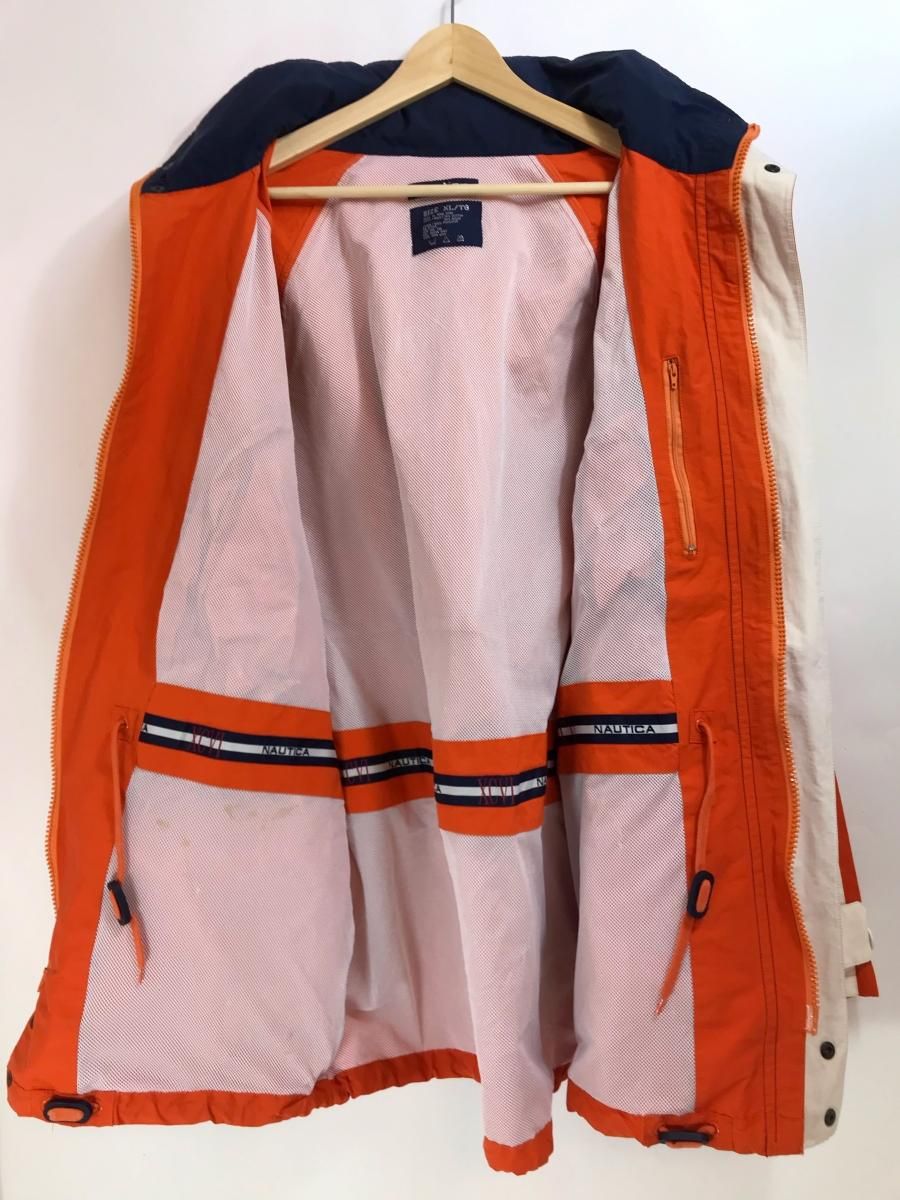 90s NAUTICA Cotton-Nylon Half Coat オレンジ XL ノーティカ 90s NAUTICA Cotton-Nylon Half Coat オレンジ XL ノーティカ
