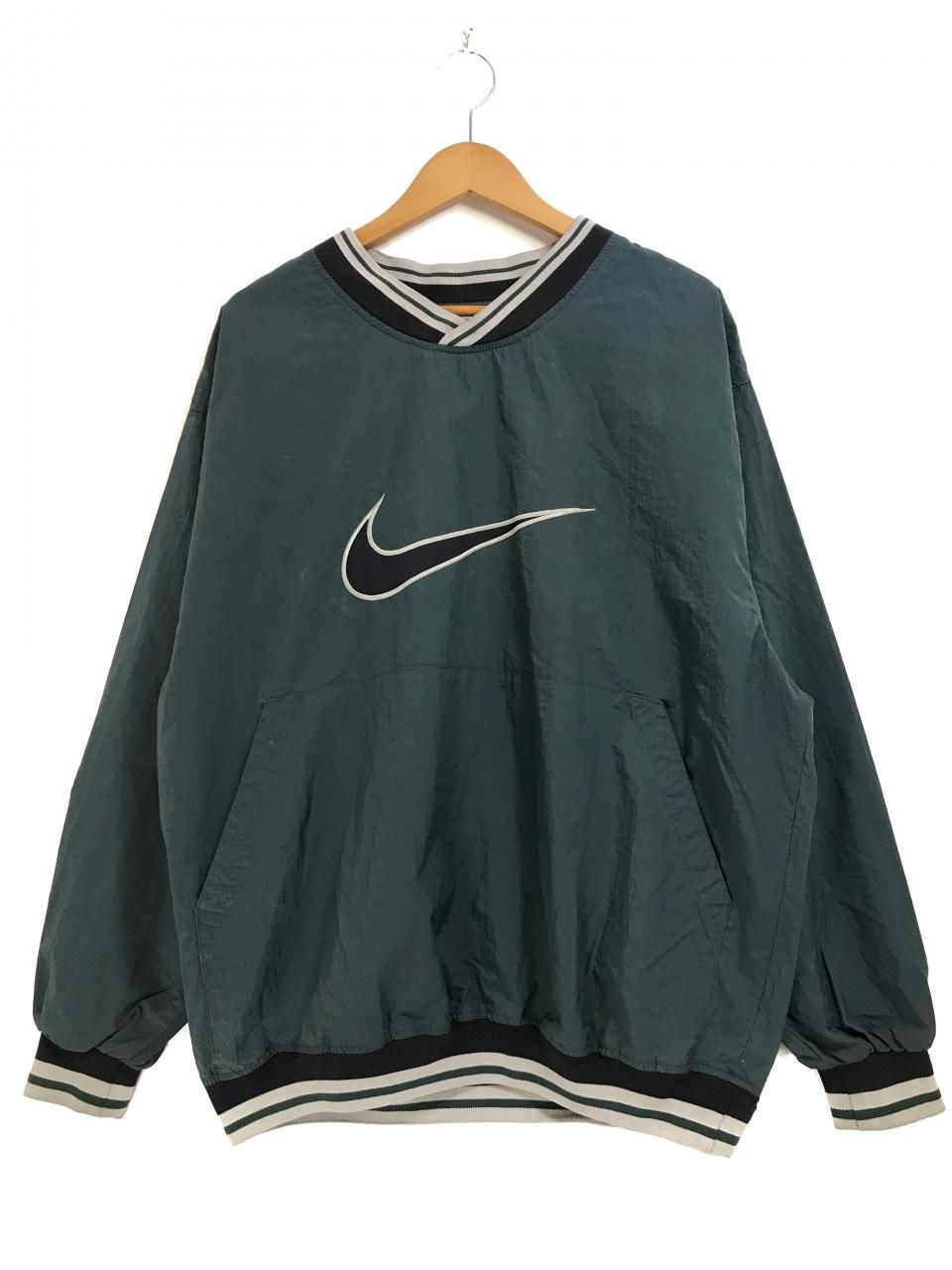 90S NIKE ナイキ　ナイロンジャケット　メンズL カーキ　　B4