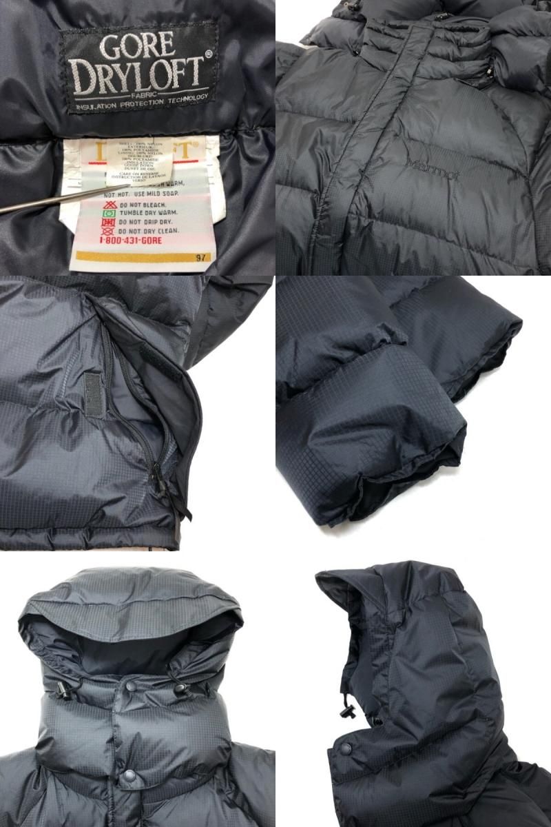 90s Marmot GOREDRYLOFT Down Jacket 黒 S マーモット ゴア 90s Marmot GOREDRYLOFT Down Jacket 黒 S マーモット ゴア