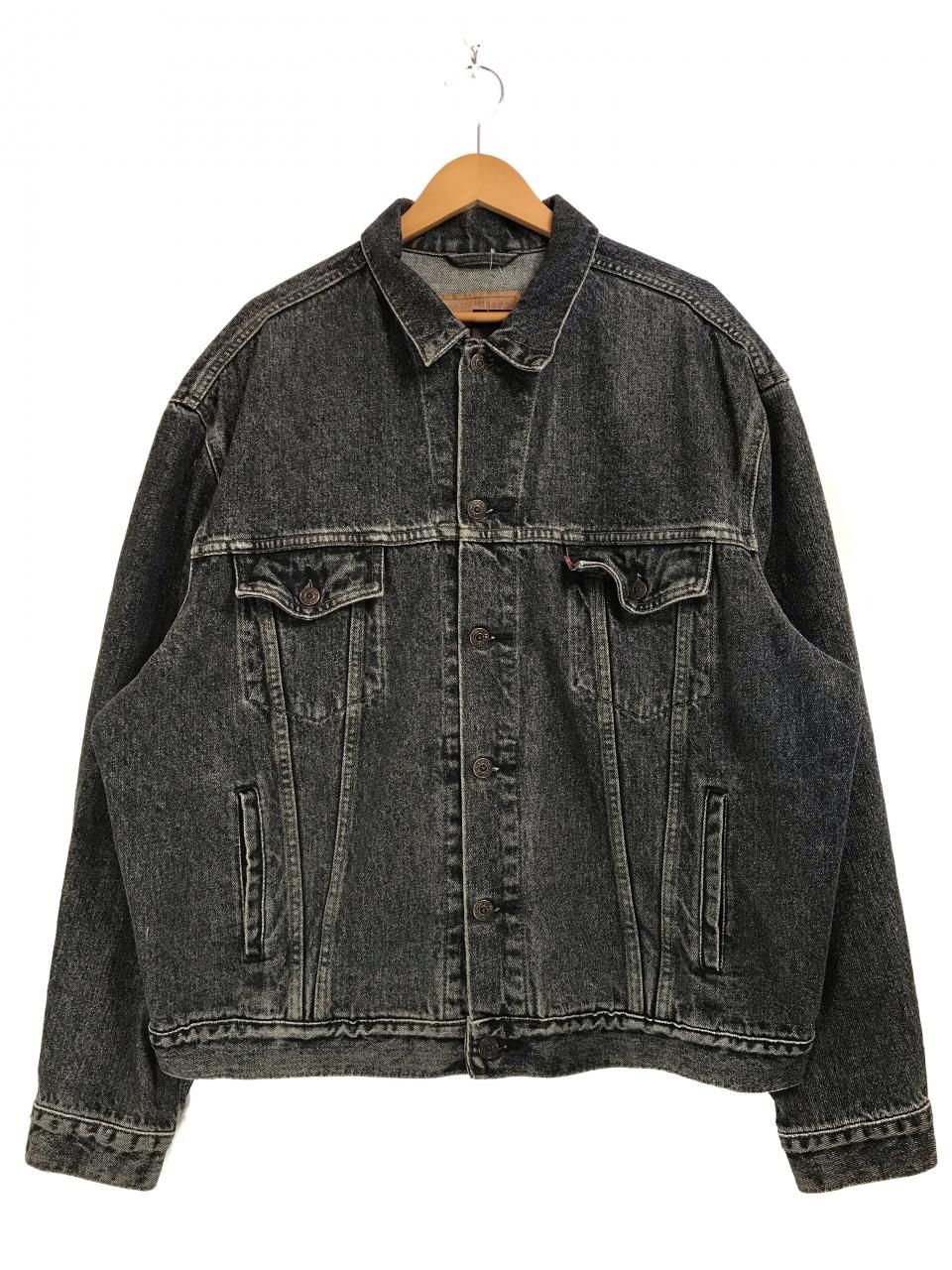 90s Levi's 70503-02 Black Denim Jacket 黒 XXL リーバイス Levis