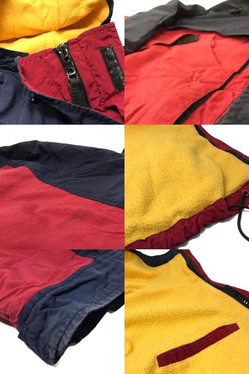 90s TOMMY HILFIGER Fleece Lined Nylon Mountain Parka エンジ 90s TOMMY HILFIGER Fleece Lined Nylon Mountain Parka エンジ