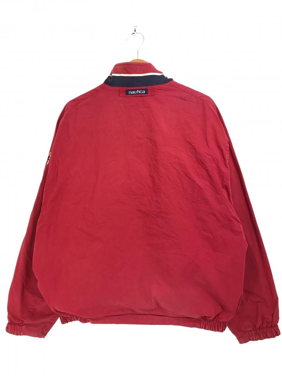 90s NAUTICA Map Pattern Reversible Cotton Sailing Jacket 紺 90s NAUTICA Map Pattern Reversible Cotton Sailing Jacket 紺