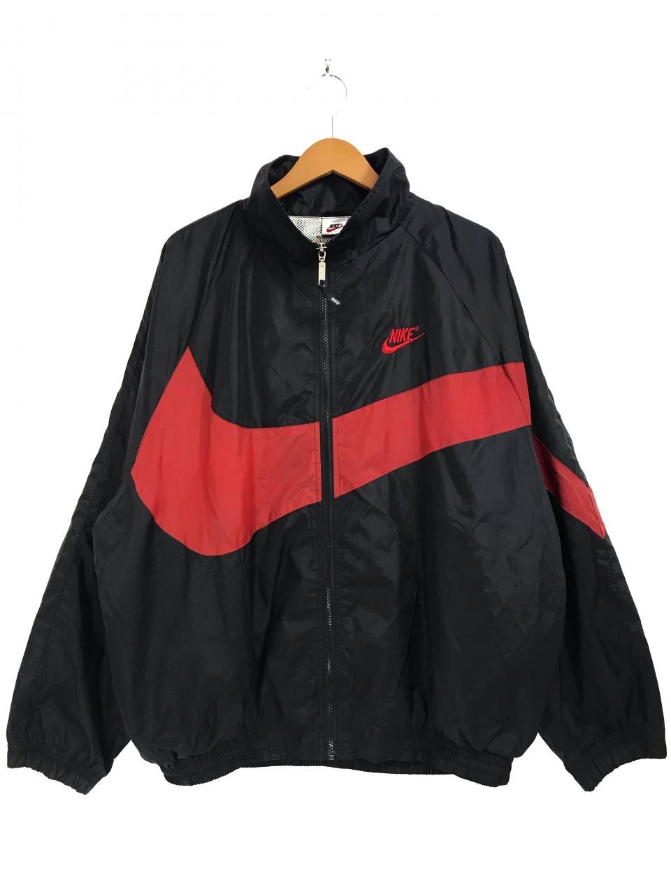 NIKE SWOOSH ナイロンジャケット黒 【XL】★完売品★